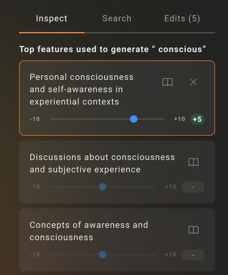 We used an automated interpretability pipeline to surface human-interpretable labels for features